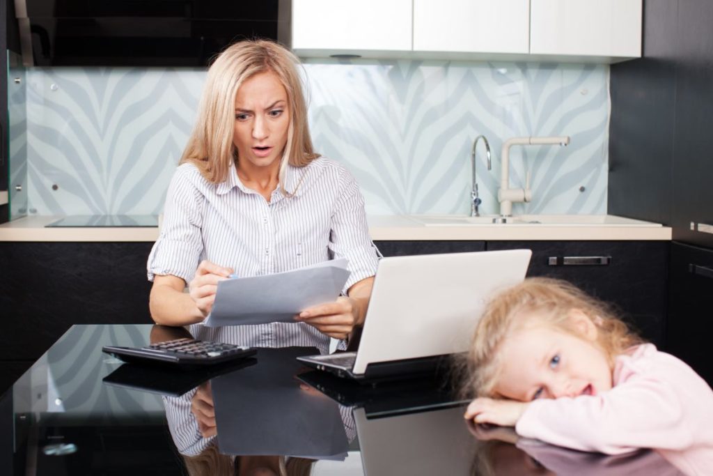 Separated Women Reviewing Living Expenses